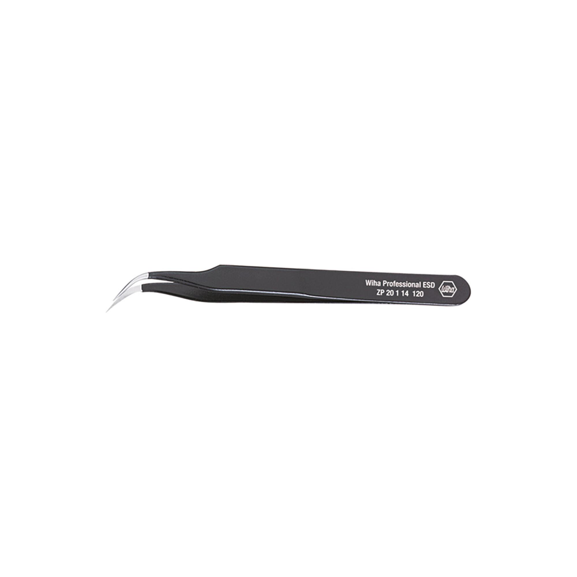 Wiha Präzisionspinzette Professional ESD Typ 7a 120 mm (32335)