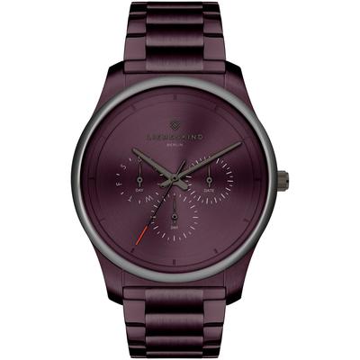 Multifunktionsuhr LIEBESKIND BERLIN "LT-0359-MM", lila (purpurviolett), Armbanduhren, Damen
