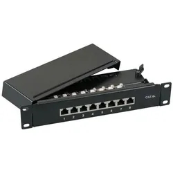 EFB Elektronik 37737SW.8 1U Patch Panel, Server Zubehör, Schwarz
