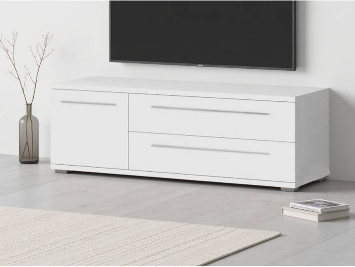 TV-Board OTTO HOME Piano , weiß (weiß 70 hochglanz), B:135cm H:46,2cm T:45,2cm, Holzwerkstoff, Sideboards, TV-Board, UV lackiert, mit Soft-Close-Funktion