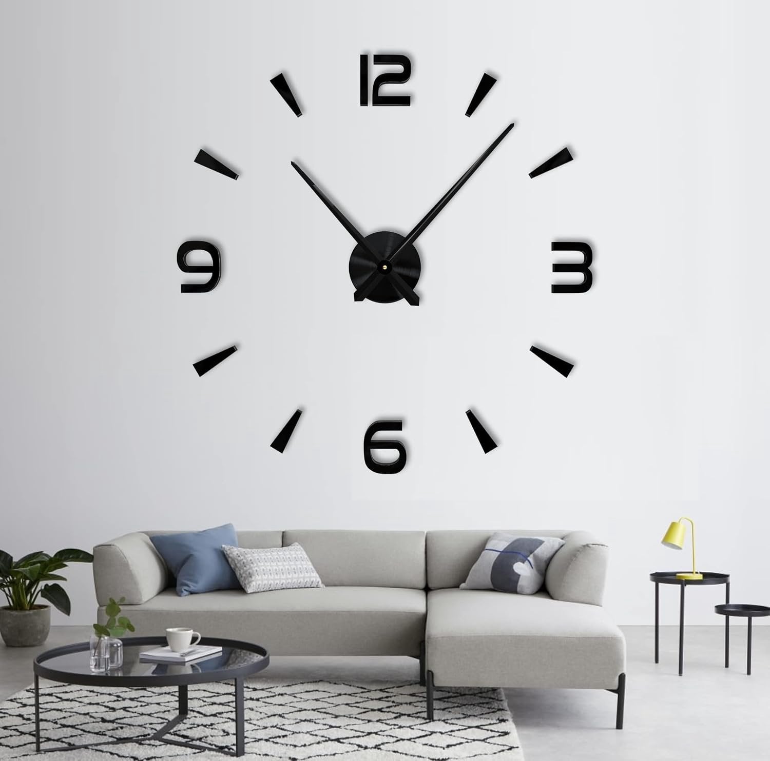 Moderne DIY Wandklok - Grote Stille Decoratie voor de Woonkamer