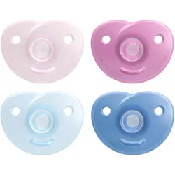 Philips Avent, Nuggi, Curved Soothie (2x, 0 - 6 Monate)