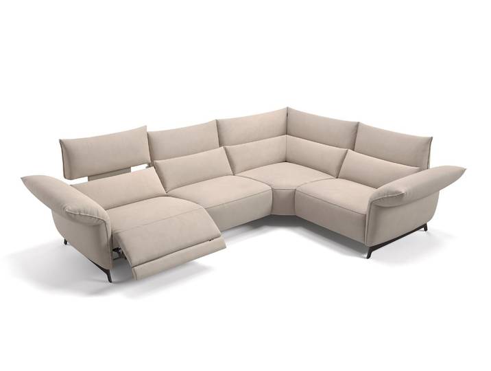 Stoff Ecksofa CUNEO Relaxsofa Garnitur