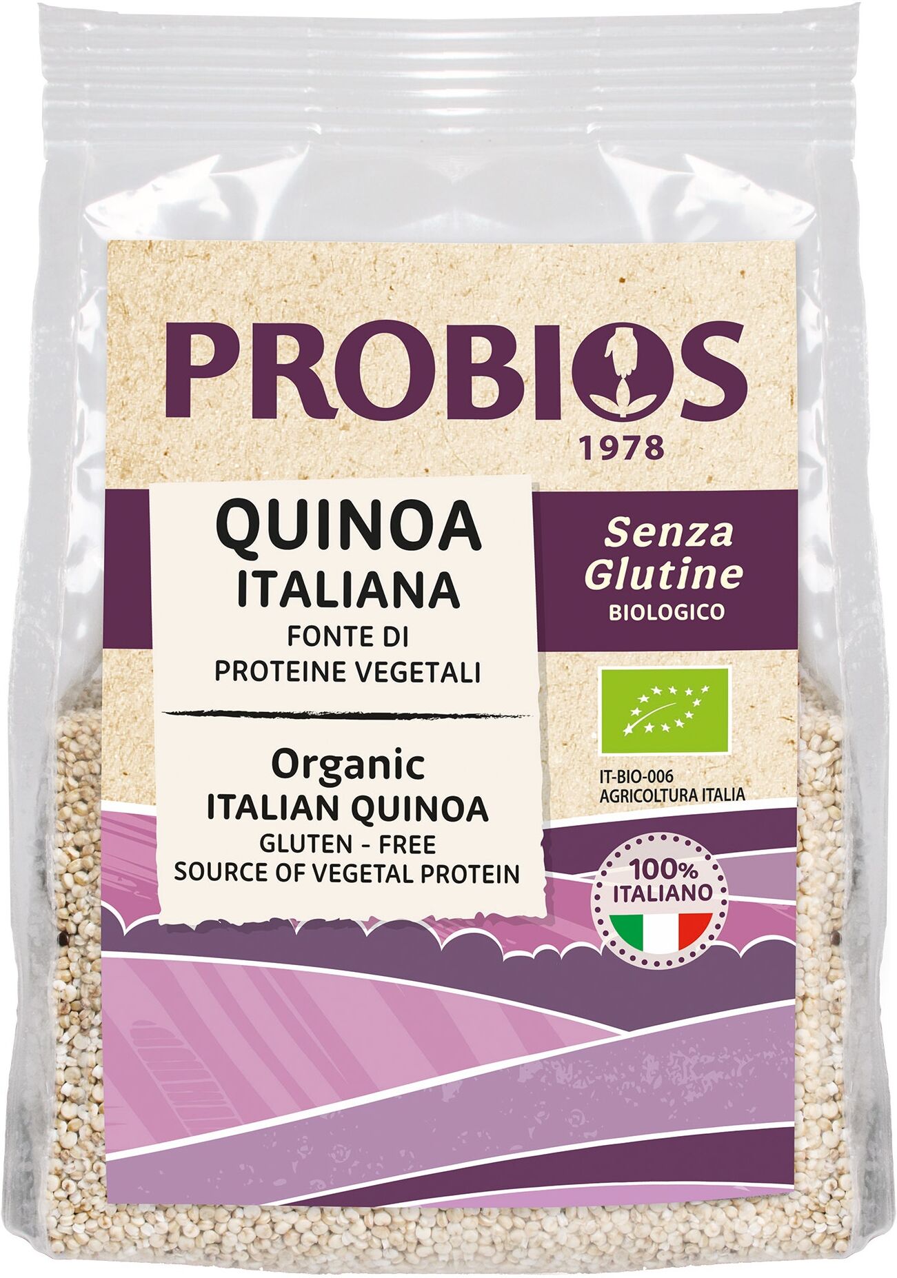 PROBIOS Cereali - Quinoa Italiana Senza Glutine 300 Grammi 