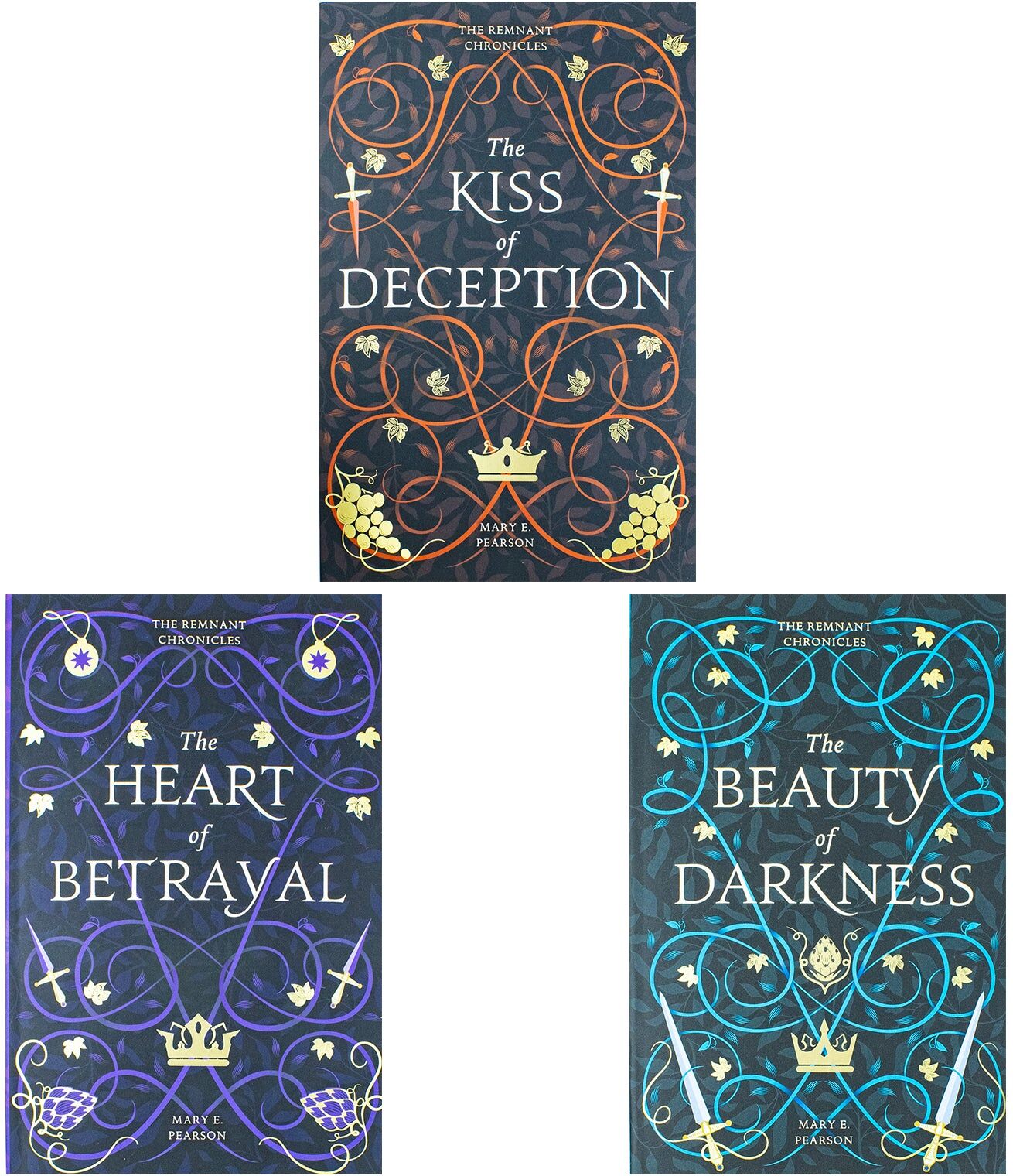 HODDER PUBLISHING The Remnant Chronicles Collection 3 Books Set By Mary E Pearson (The Kiss of Deception, The Heart of Betrayal, The Beauty of Darkness)