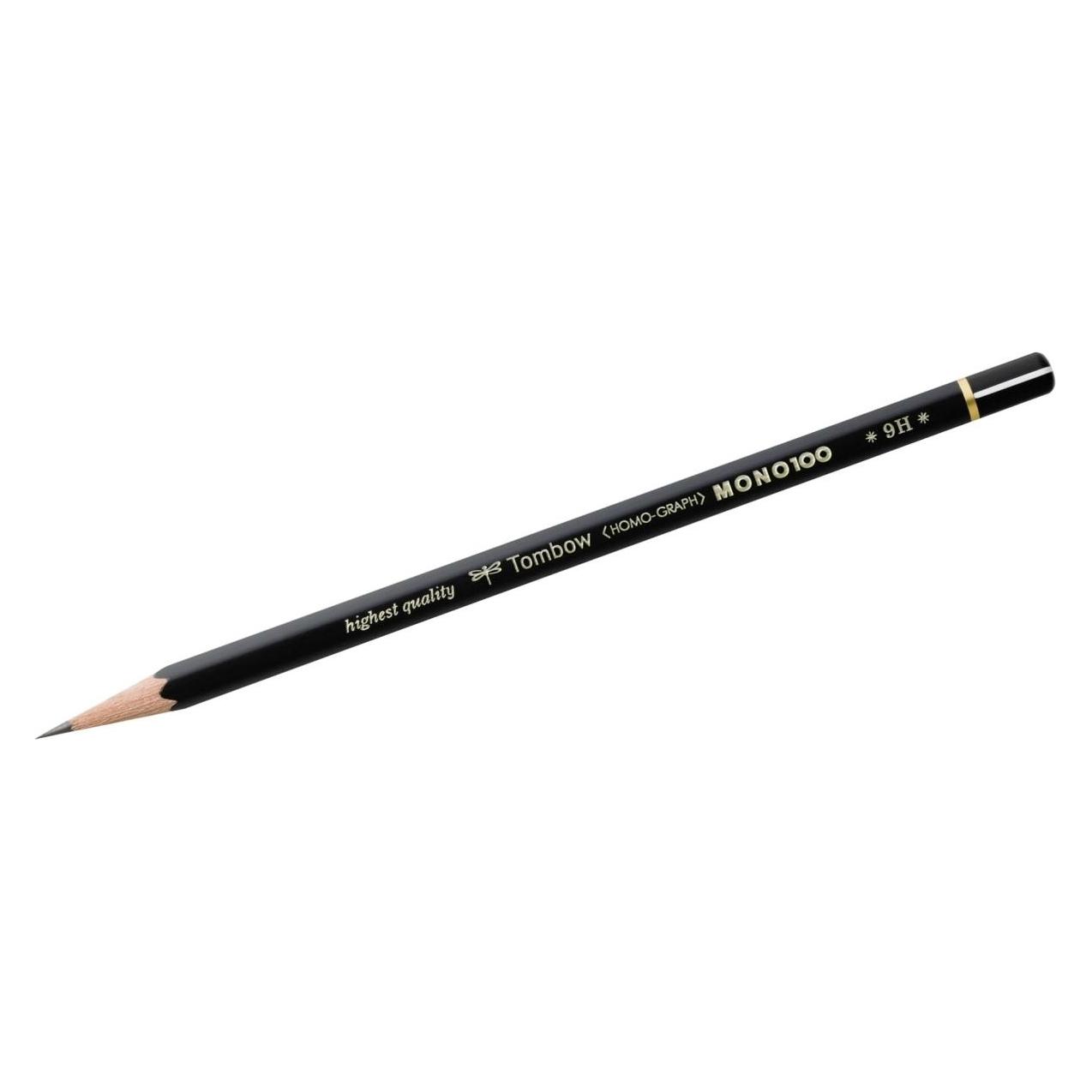 Tombow MONO 100 - Bleistift Acrylbox (9H, 12x) (MONO-100-9H)