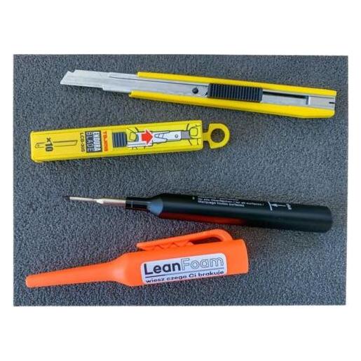 LeanCraft Werkzeugset zur Schaumstoffverarbeitung (LF-SET) (Messer, Klingen, Marker) (LF-ZESTAW)