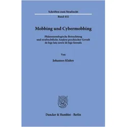 Klahre:Mobbing und Cybermobbing, Fachbücher von Johannes Klahre