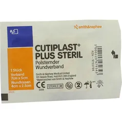 Cutiplast 5x7cm Plus Steril 1 ST