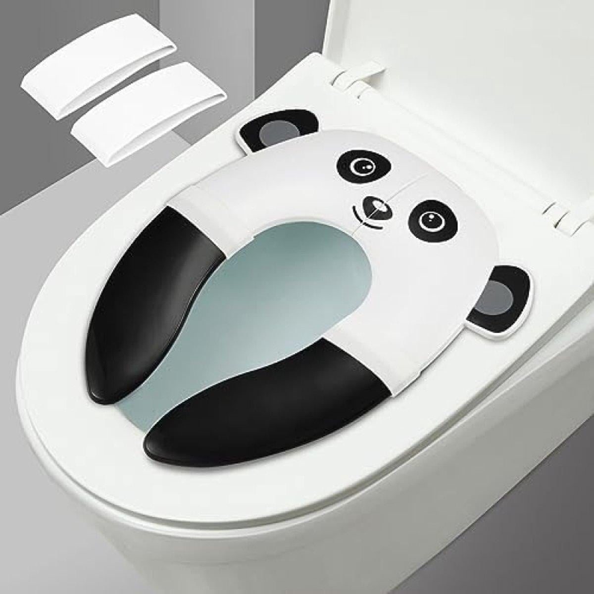 PromoHome® Opklapbaar kindertoilet met antislip, zwart