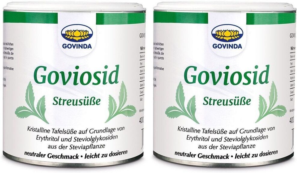 Govinda Goviosid Streusüße x2 2x400 g Pulver