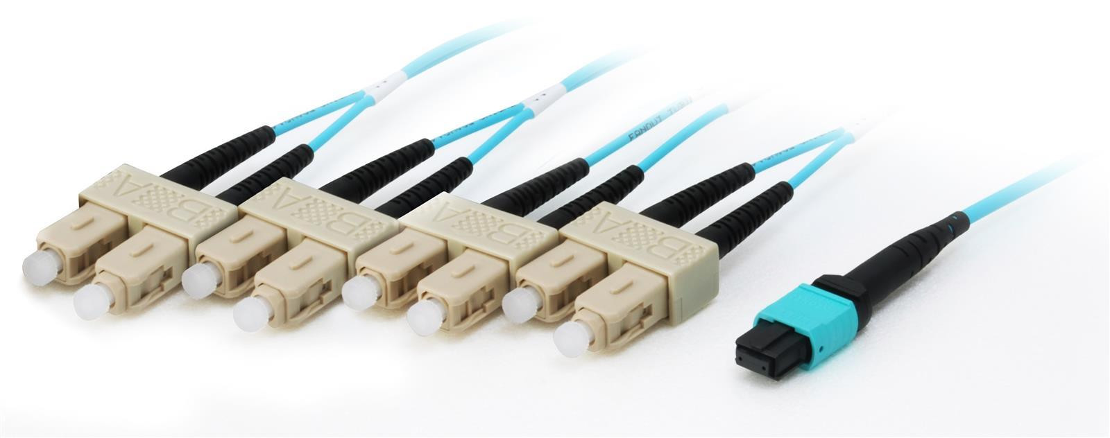Equip MTP/SC trunkkabel vezeloptiek OM4 mannelijk/mannelijk 3,0 meter