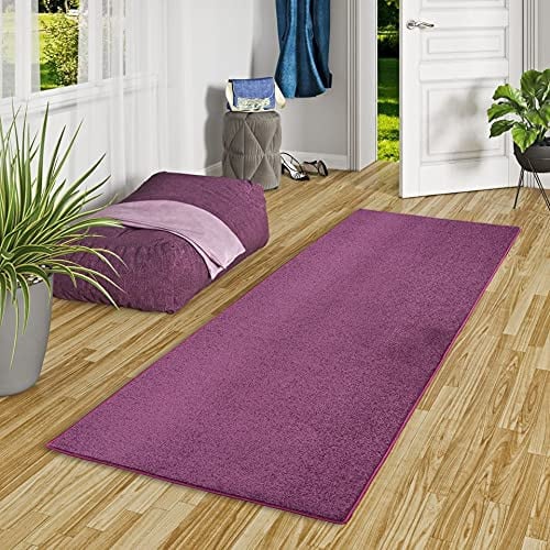Luna Velourtapijtloper - Purper - Polypropyleen