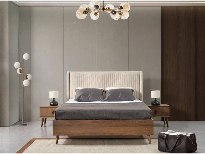 Xlmoebel Polsterbett Romantisches Doppelbett mit modernem Design und Komfort (Bett), Hergestellt in Europa