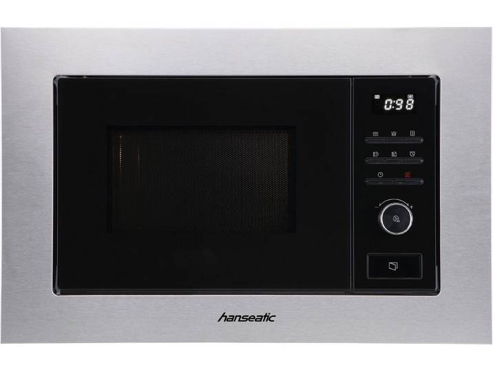 Hanseatic Einbau-Mikrowelle AG820B3AT-P0CE40, Grill, Mikrowelle, 20 l, inkl. 3 Jahre Herstellergarantie