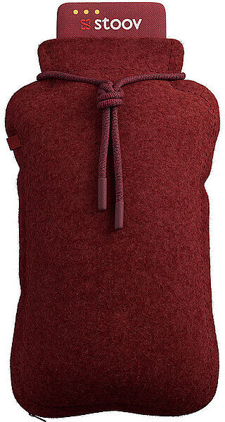 STOOV Wärmeflasche 25x35cm HOMEY FLEX ORIGINAL Earth Red dunkelrot EG