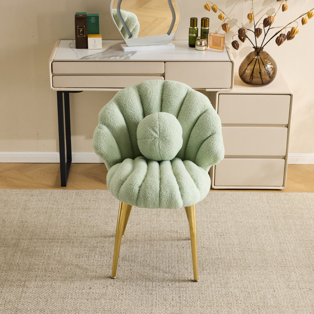 Highland Dunes Metal Accent Stool Green 81cm H X 49cm W X 57cm D