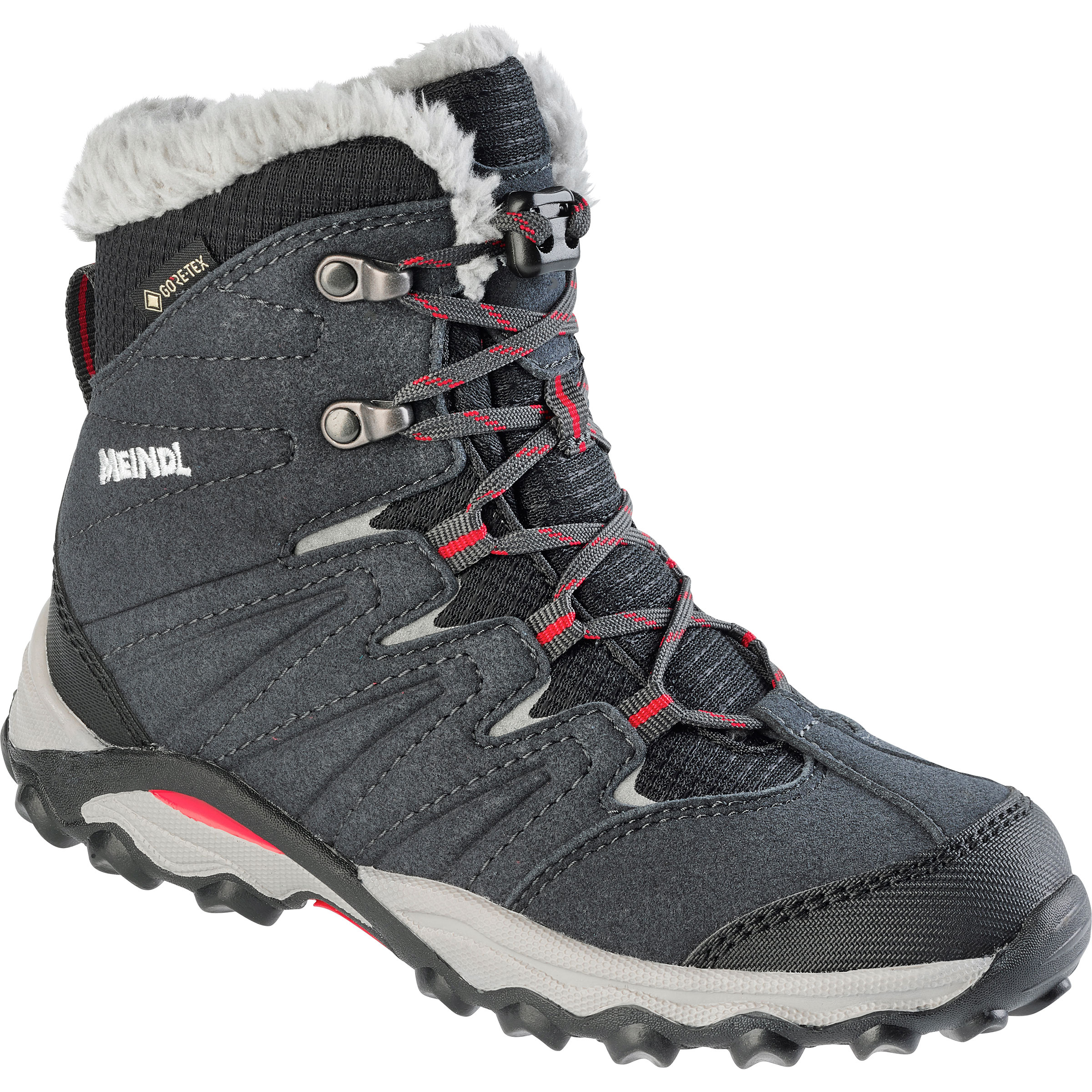 Meindl Calgary GTX Kinder Winterschuhe & Winterstiefel grau Größe 34 Lifestyle Wasserdicht