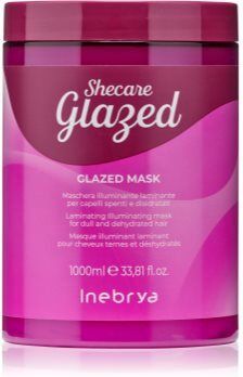 Inebrya Shecare Glazed Mask máscara hidratante para cabelo brilhante e macio 1000 ml. Shecare Glazed Mask