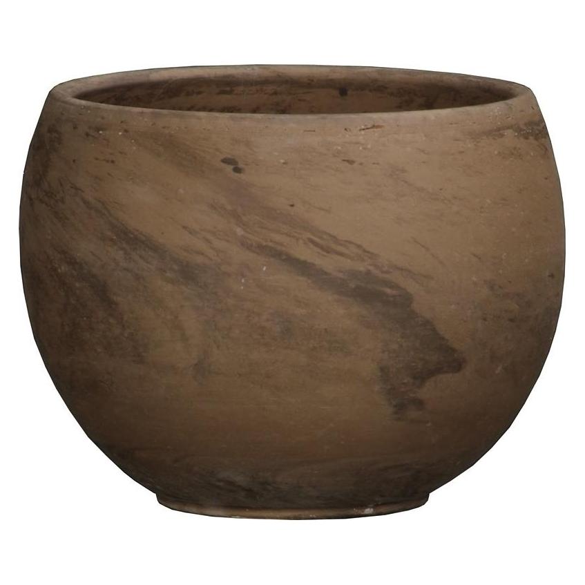 Domoletti Flowerpot, ceramics, Ø 23 cm, brown (23 x 17 cm) (4013921990233)