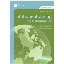 Stationentraining Erde & Kontinente, Schulbücher von Daniel Bleyenberg