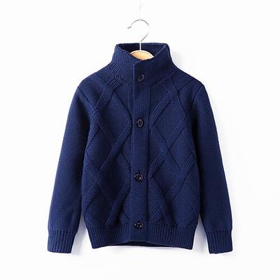 Kinder Jungen Pullover Einfarbig Langarm Knöpfe Outdoor Mode Rote Herbst Kleidung 4-12 Jahre