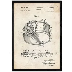 POSTER Drum Patent A3 Rahmenlos