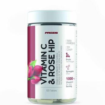 Prozis Vitamin C & Rose Hip 120 comprimidos