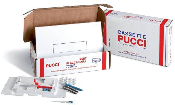 PUCCIPLAST Rinnova Kit Di Trasformazione Per Placche Serie Sara BIANCA 12 mm Cod. 80179660