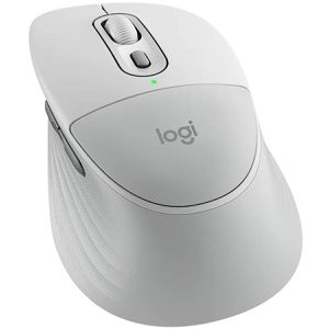 Logitech Maus Signature Comfort Plus M850 L, Wireless Mouse, 6 Tasten, 4000 dpi, kabellos, grauweiß