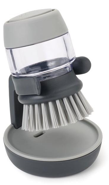 Benza navulbare keukenborstel met zeepdispenser en afdruiprek