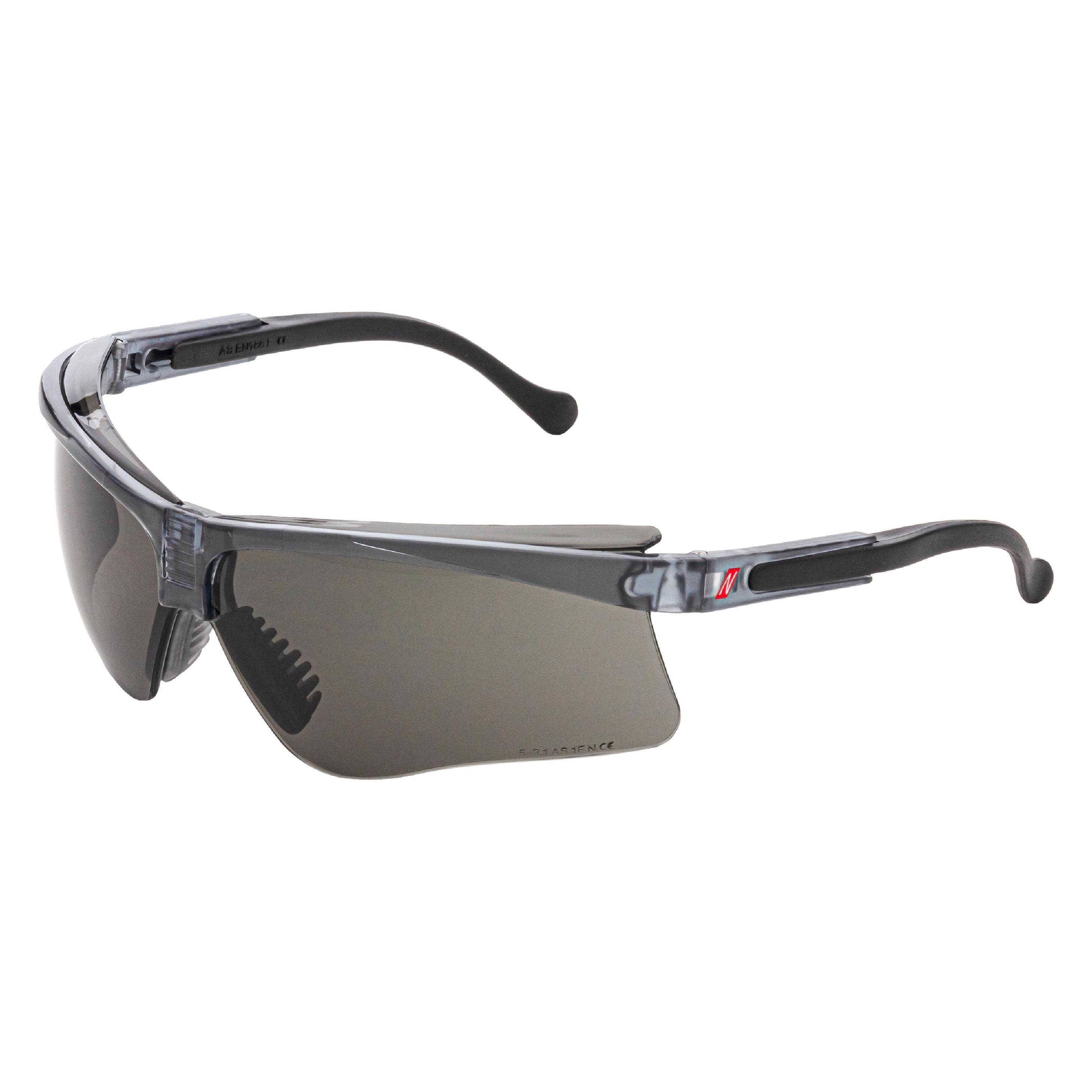 Nitras VISION PROTECT PREMIUM, Schutzbrille, Tragkörper schwarz, Sichtscheiben schwarz (Farbcode: 10 (9021)