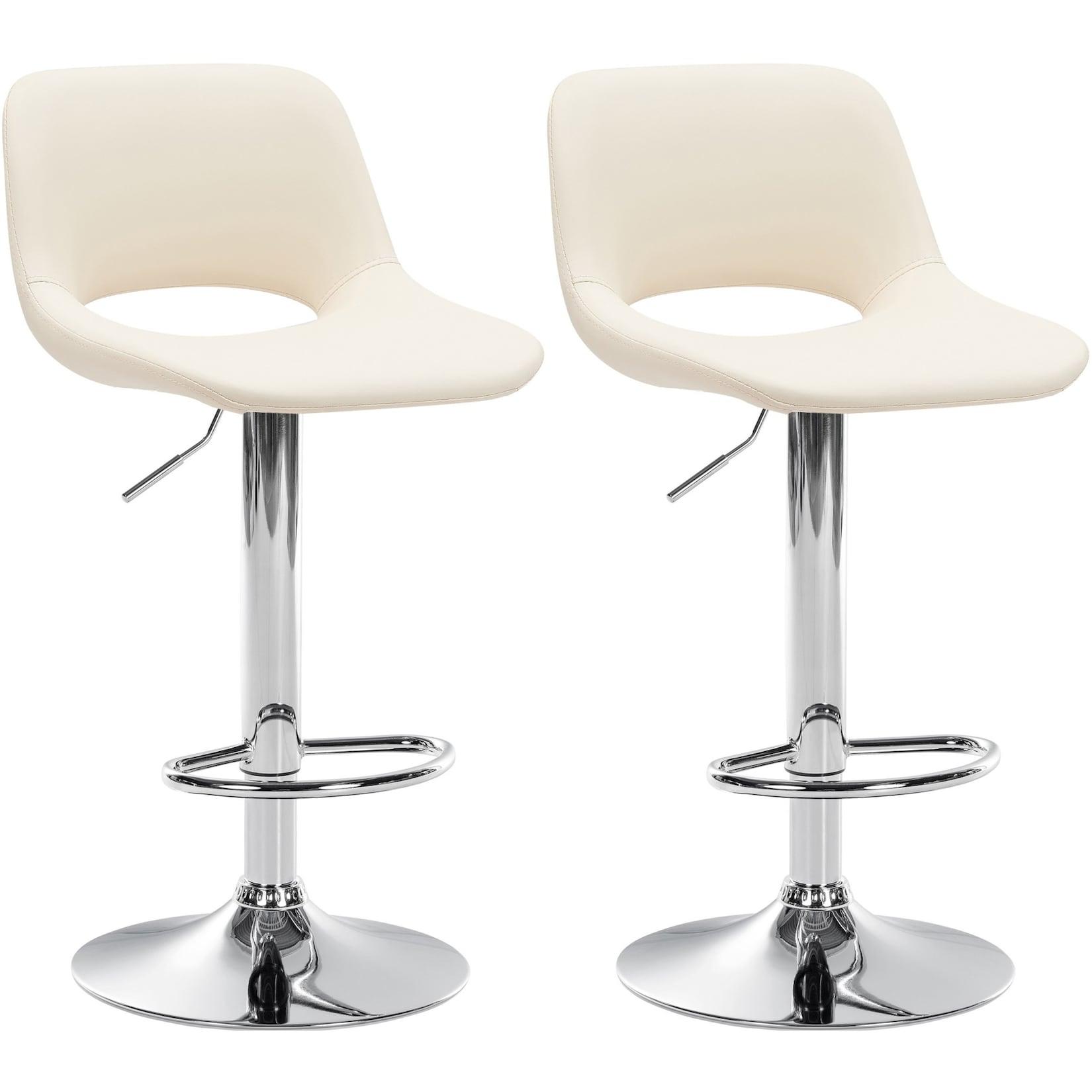 CLP 2er Set Barhocker Camden I Kunstleder-Bezug
