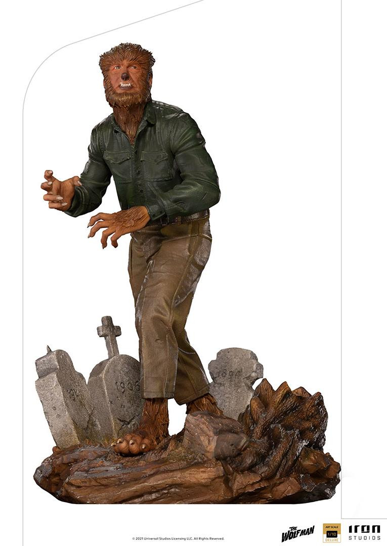 Iron Studios Universal Monsters De Wolf Man Deluxe Art Scale beeldje schaal 1:10 - 21 cm