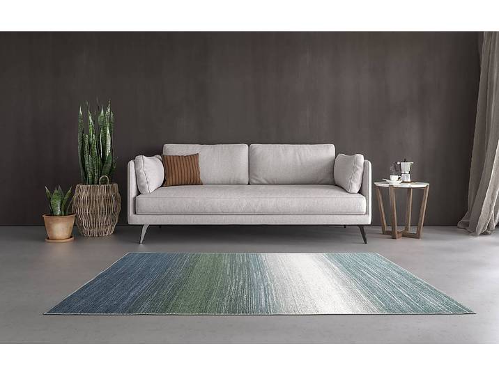 Teppich Chloe Typ A Blau 160 x 230cm RPET recycelter Kunststoff