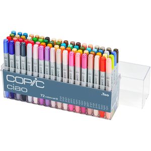 COPIC Layoutmarker Ciao Set B, farbig sortiert, 72 Stück