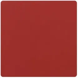 LINDDNA Untersetzer Nupo Square Leder Rot
