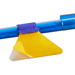 10 Stiftschlaufe zum Einkleben, für dünne Stifte blau, Kunststoff, Kautschuk