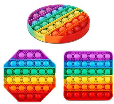 DynamicDeals Premium Pack Silicone Bubble Sensory Fidget Toys Push Pop Stress Reliever For Kids & Adults Premium Pack Silicone Bubble Sensory Fidget Toys Push Pop Stress Reliever For Kids & Adults