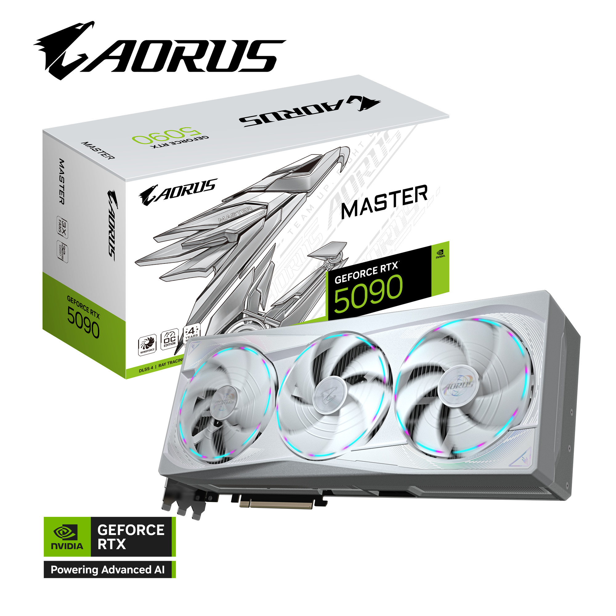 GIGABYTE AORUS GeForce RTX 5090 MASTER ICE Grafikkarte 32 GB