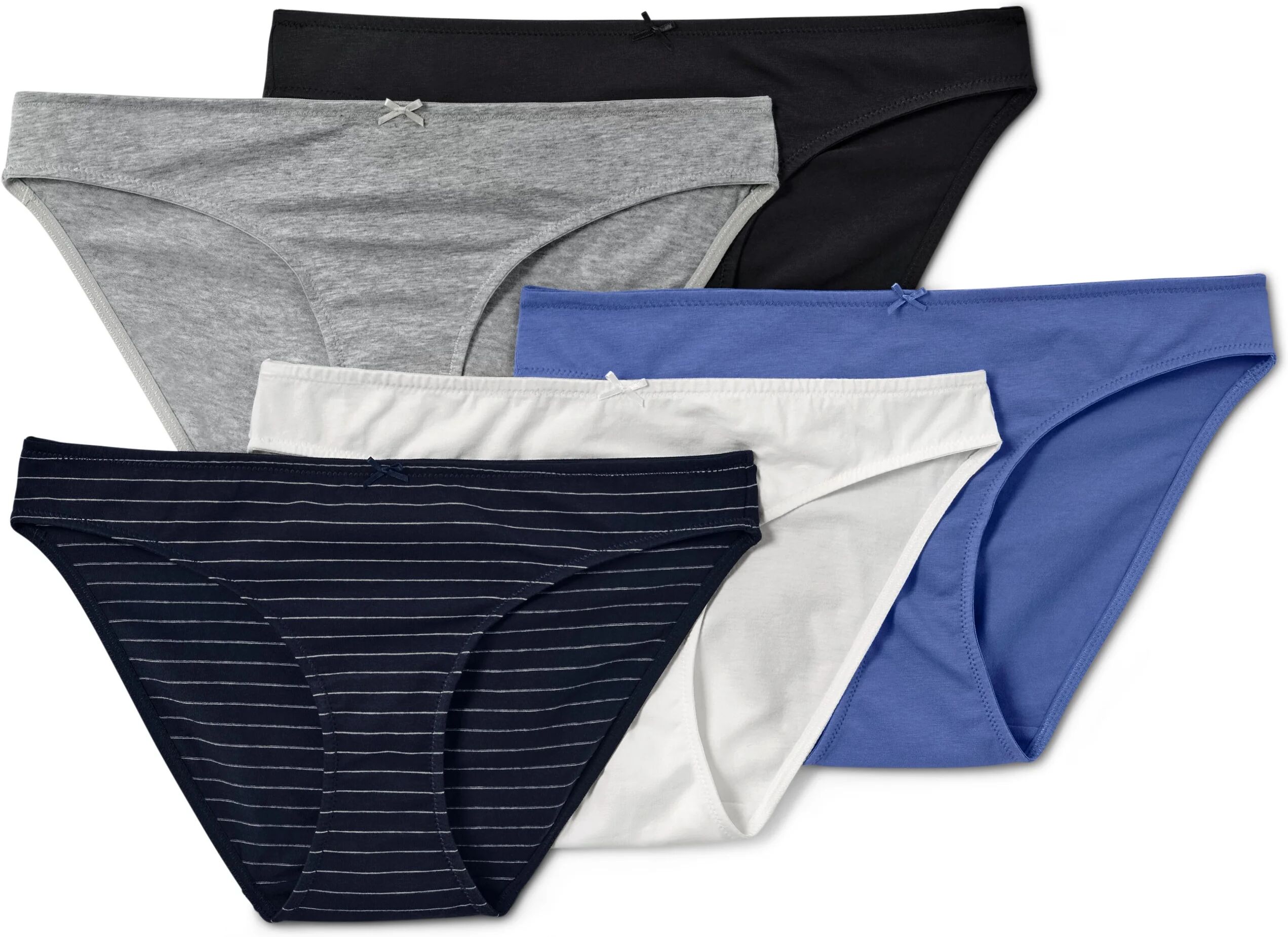 Tchibo - 5 Slips - Damen - Gr. S - dunkelblau