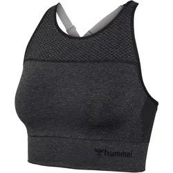 hummel hmlMT HANA 2.0 Seamless Sport-BH Damen 2508 - black melange S