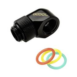 Alphacool Eiszapfen Adapter 90 Grad G1/4 Zoll AG auf G1/4 Zoll IG Wasserkühlung-Winkelverbinder 17248