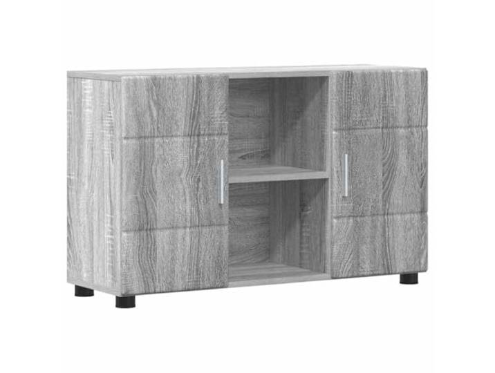 Makastle Sideboard Grau Sonoma 88,5x30,5x55,5 cm Holzwerkstoff