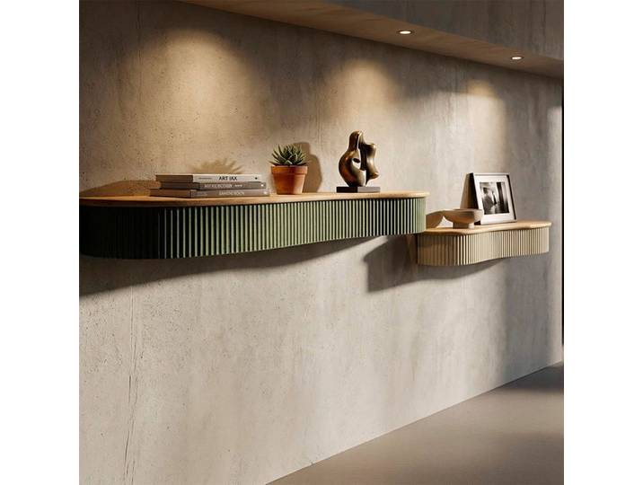 Etagère Petits-meubles - Frieda - 86 x 18 x 12cm - Vert