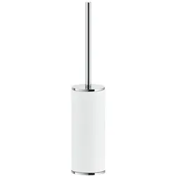 Gessi Inciso Stand-WC-Bürstengarnitur, Behälter weiß matt, 58543031, Farbe: Chrom