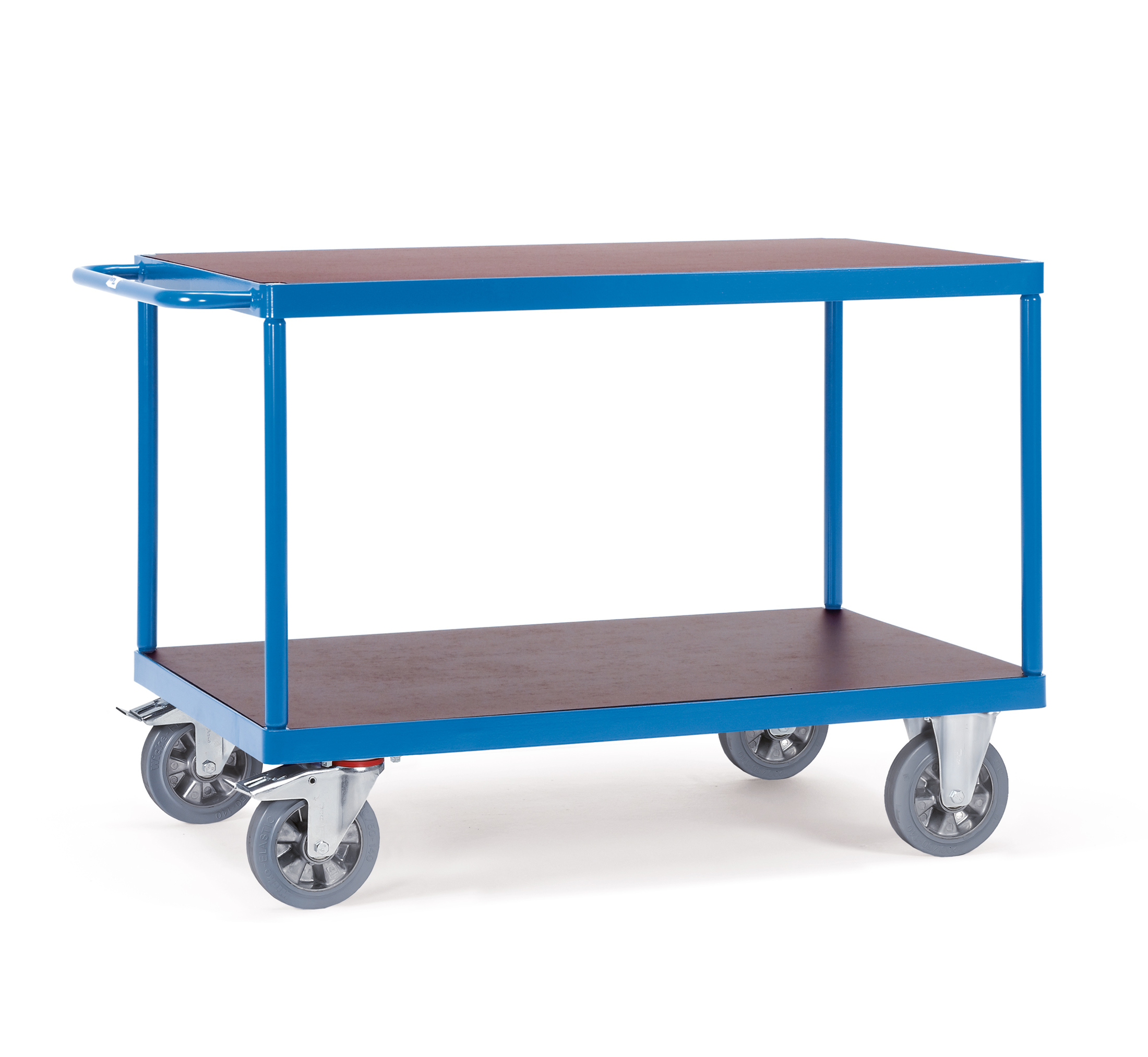 fetra 12405, Sperrholz, Stahl, Regalwagen, Blau, 1200 kg, 4 Rad/Räder, Gummi
