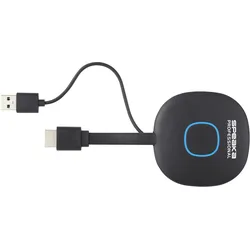 SpeaKa Professional Drahtloses 4K Präsentationssystem mit 4fach-Multi Viewer Funktion (50 m), Wireless Transmitter, Schwarz