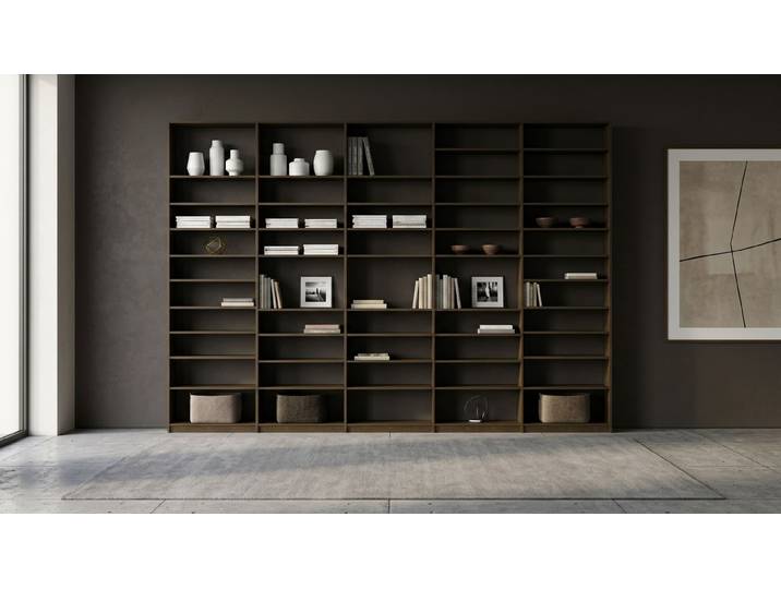 LA bibliothèque pour votre collection de livres - Étagère à livres sur mesure Chêne fumé Naturel huilé