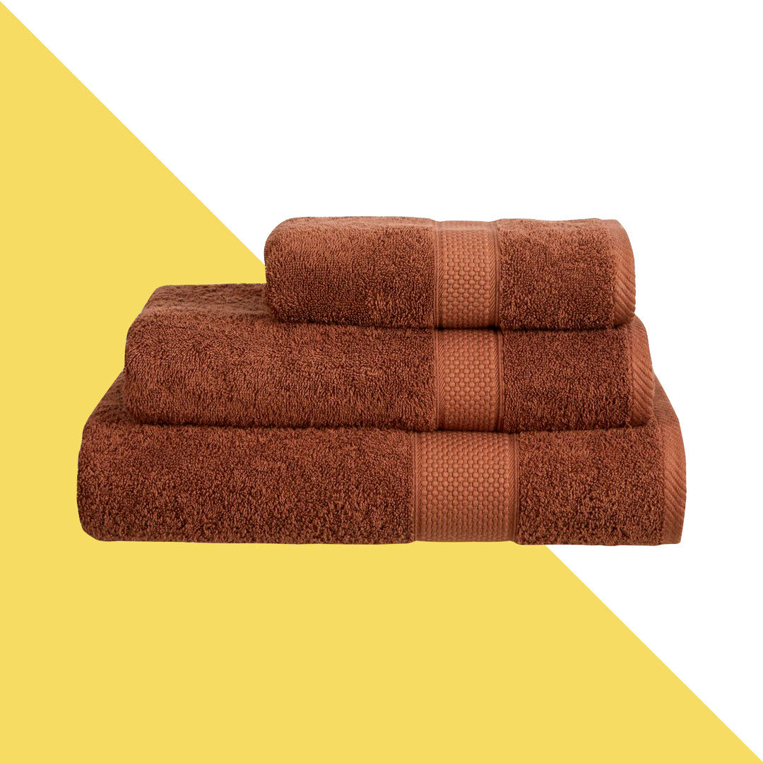 Hashtag Home Arelious Multi-Size Bale Chocolate Bath Towel;Hand Towel;Bath Sheet